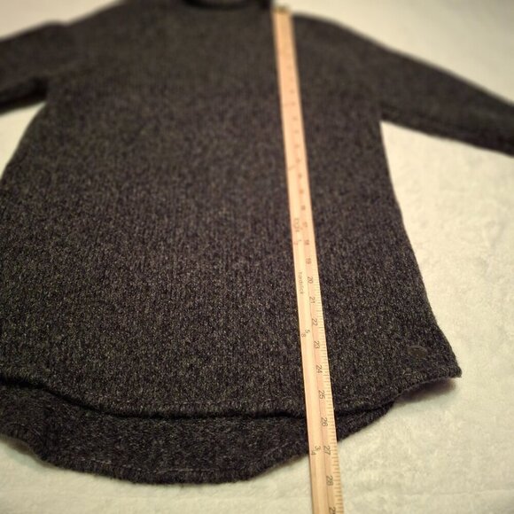 Michael Kors Turtleneck Tunic Sweater Sz M Chunky Marled Wool Neutral Minimalist - Picture 13 of 15